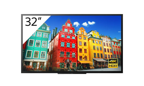 Sony FW-32BZ30J/TM signage display Digital signage flat panel 81.3 cm (32") VA 4K Ultra HD Black Android 10