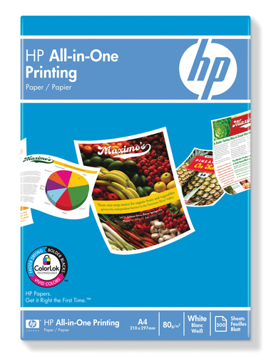 HP All-in-One Printing Paper, 500 vel, A4/210 x 297 mm