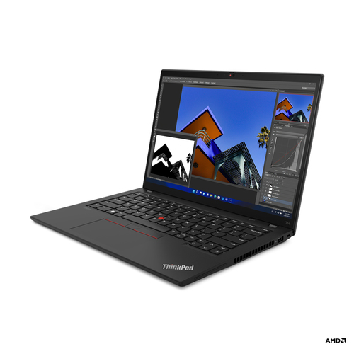 Lenovo ThinkPad T14 Laptop 14" Touchscreen WUXGA AMD Ryzen™ 7 PRO 6850U 16 GB LPDDR5-SDRAM 512 GB SSD Wi-Fi 6E (802.11ax) Windows 11 Pro Black