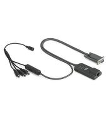 Hewlett Packard Enterprise 373035-B21 9-pin DB-9 RS-232 RJ-45 Black cable interface/gender adapter