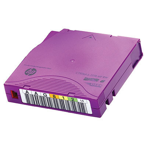 HP LTO-6 Ultrium 6.25TB MP RW Custom Labeled Data Cartridge 20 Pack Lege gegevenscartridge