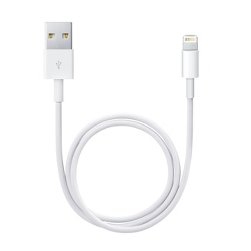 Apple Lightning / USB 0.5m USB A Male Male White USB cable
