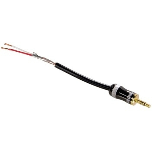 Hama ProClass Audio Cable, 2 RCA - jack plug, stereo, 3.5 mm, metal, 0.75 m 0.75m Black audio cable