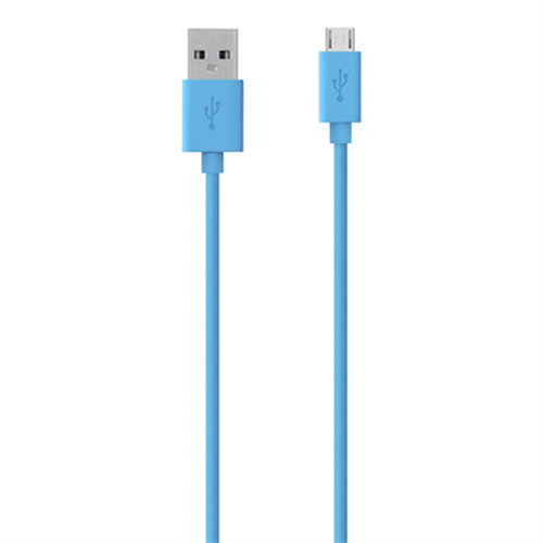 Belkin F2CU012BT2M-BLU USB-kabel 2 m USB 2.0 USB A Micro-USB B Blauw