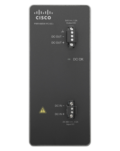 Cisco PWR-IE65W-PC-DC= power adapter/inverter Indoor 65 W Black