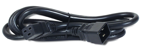 APC AP9877 power cable Black 1.98 m C19 coupler C20 coupler