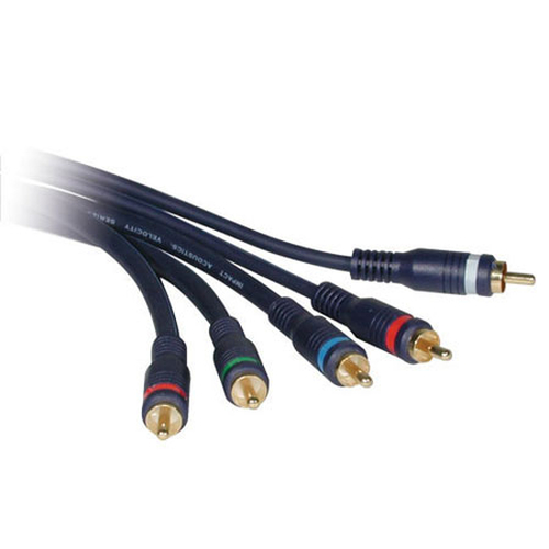 C2G 3m Velocity Component Video/RCA-Type Audio Combination Cable 3m 5 x RCA Black component (YPbPr) video cable