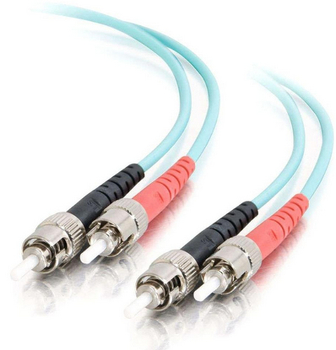 C2G 85509 10m ST ST Turquoise fiber optic cable