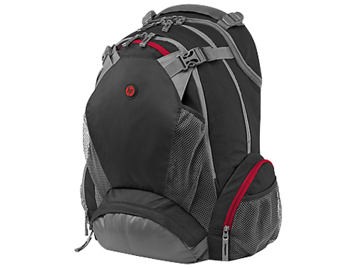 HP 17.3" Backpack notebook case 43.9 cm (17.3") Backpack case Black,Grey,Red