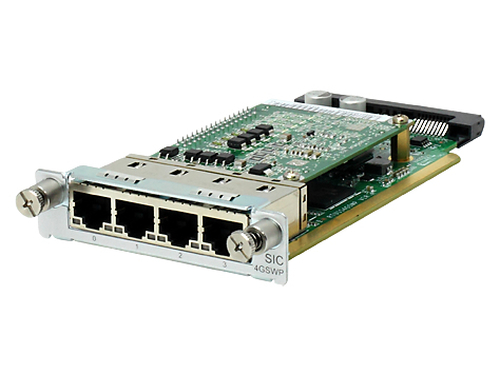 Hewlett Packard Enterprise MSR 4-port Gig-T PoE Switch SIC Gigabit Ethernet network switch module