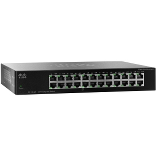 Cisco SG110-24HP Unmanaged L2 Gigabit Ethernet (10/100/1000) Power over Ethernet (PoE) Black