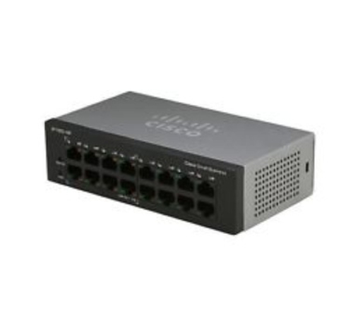 Cisco Small Business SF110D-16HP Unmanaged L2 Fast Ethernet (10/100) Power over Ethernet (PoE) 1U Zwart