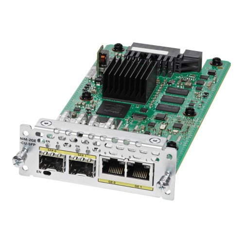 Cisco NIM-2GE-CU-SFP= Gigabit Ethernet network switch module