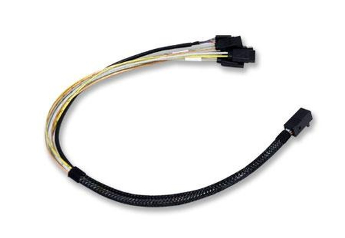 Broadcom L5-00219-00 cable interface/gender adapter SFF-8643 4 x SATA Black