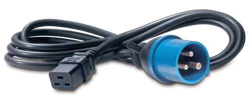 APC C19/IEC309 2.5m power cable Black C19 coupler