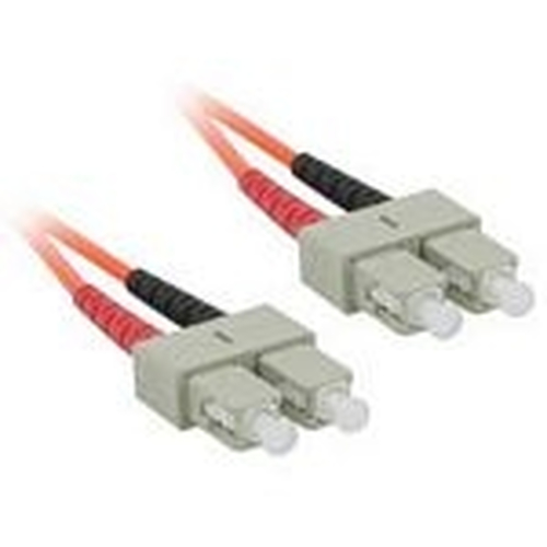 C2G 3m SC/SC LSZH Duplex 62.5/125 Multimode Fibre Patch Cable 3m Orange fiber optic cable