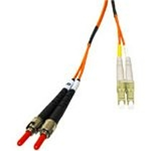C2G 1m LC/ST LSZH Duplex 62.5/125 Multimode Fibre Patch Cable 1m LC ST Orange fiber optic cable