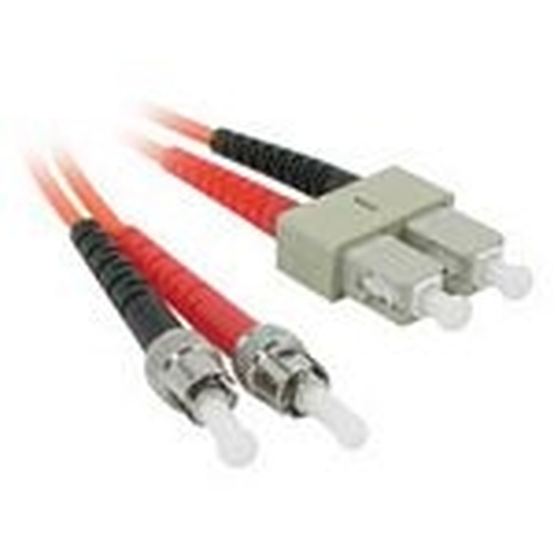 C2G 3m ST/SC LSZH Duplex 62.5/125 Multimode Fibre Patch Cable fibre optic cable Orange