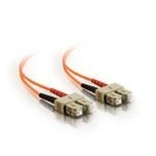 C2G 5m SC/SC LSZH Duplex 50/125 Multimode Fibre Patch Cable 5m Orange fiber optic cable