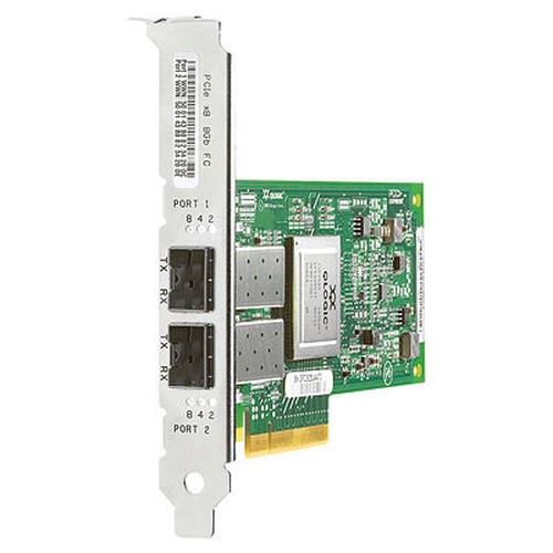 HP PCI Express 2-port 8Gb Fibre Channel SR (QLogic) Adapter networking card