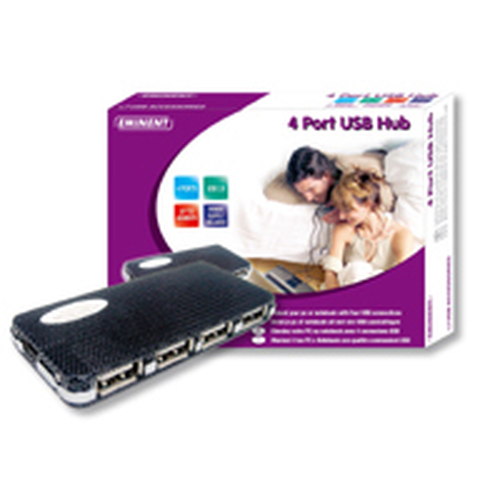 Eminent 4 Port USB Hub 480 Mbit/s Zwart