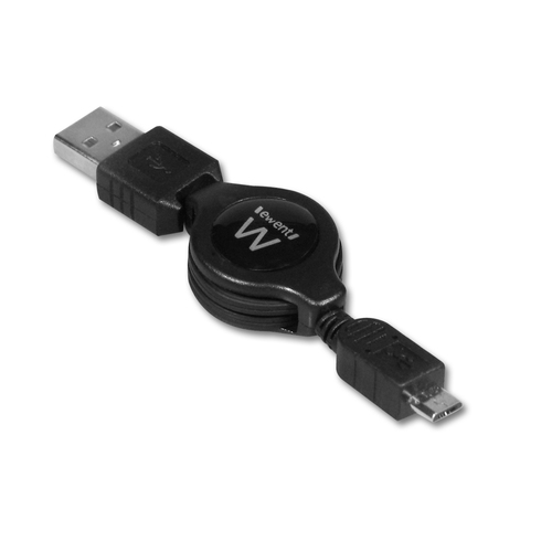 Ewent EW9904 USB-kabel 0,75 m USB 2.0 Mini-USB A Micro-USB B Zwart