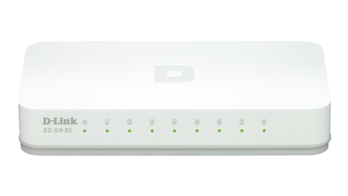 D-Link GO-SW-8E/E netwerk-switch Unmanaged Fast Ethernet (10/100) Wit