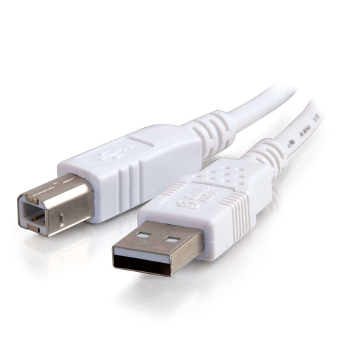 C2G 1m USB 2.0 A/B Cable 1m USB A USB B Male Male White USB cable