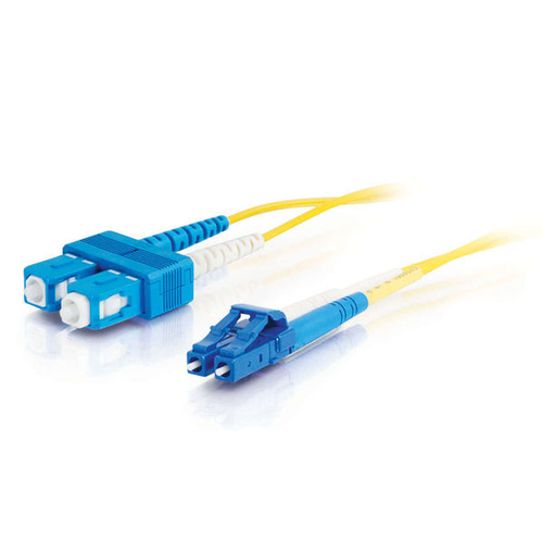 C2G 85594 30m LC SC Yellow fiber optic cable