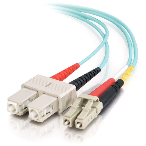 C2G 85533 Glasvezel kabel 3 m LC SC OFNR Turkoois