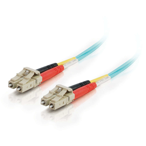 C2G 85549 Glasvezel kabel 1 m LC OFNR Turkoois