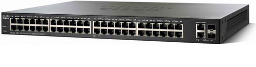 Cisco Small Business SF220-48P Managed L2 Fast Ethernet (10/100) Power over Ethernet (PoE) Zwart