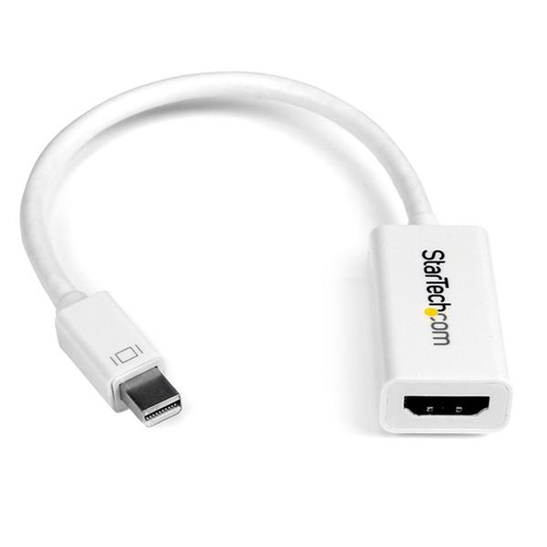 StarTech.com Mini DisplayPort naar HDMI 4K- audio video converter mDP 1.2 naar HDMI actieve adapter voor Mac Book Pro / Mac Book Air wit