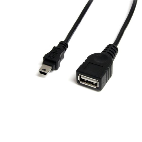 StarTech.com 30 cm mini USB 2.0-kabel USB A naar mini B F/M